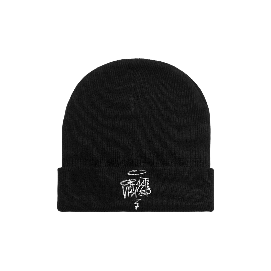Offset Vision Embroidered Beanie (Black)